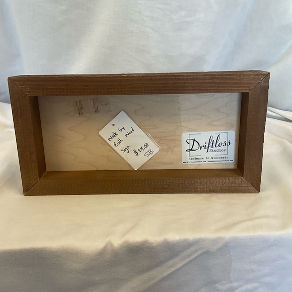 Driftless Studios - 12x6 Walk By Faith Spiritual Wall Art - Picture 3 of 3